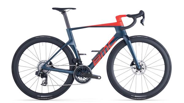 BMC Teammachine R 01 THREE Deep Sea / Neon Red 47
